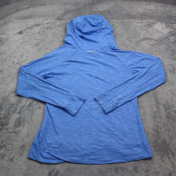 Columbia Hoodie Jacket Womens M Blue Workout Sweater Pullover Athletic - Picture 11 of 16